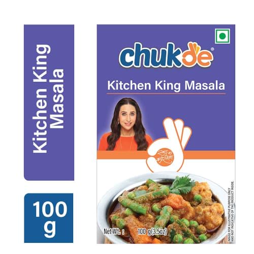 Image of Chukde - Kitchen King Masala - Powder Blend Spice - Authentic Indian Spice Blend - Aromatic and Savory Spice Mix for All Your Recipes - Blend of Spices for Mouthwatering Meals - 100 Gm (Pack Of 2)