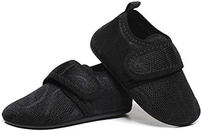 ZooYung Toddler Baby House Slippers Shoes Home Bedroom Family Household Anti-Slip Indoor For Kids Boys and Girls(ZY-TS2236Black23)