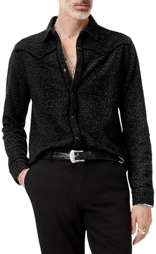 John Varvatos Men's Haven Western Shirt