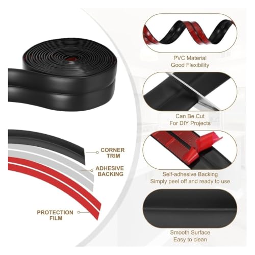 Protector de pared flexible autoadhesivo para tapar grietas y cuidar cantos 4