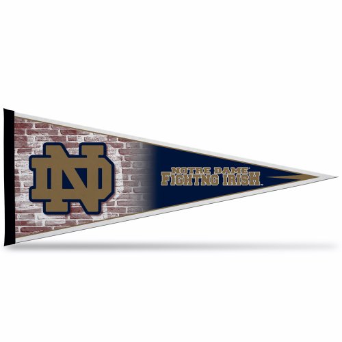 NCAA Notre Dame Fighting Irish Pennant Flag Header, 12 x 30-Inch