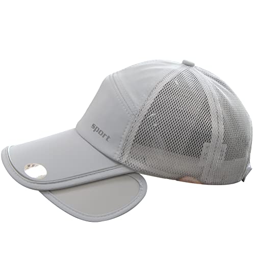 Gorra de béisbol retractil para mujer con visera ancha miniatura 2