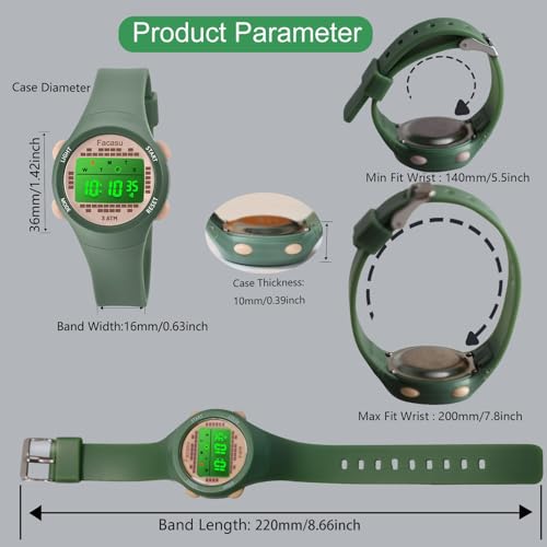 Image of Kids Digital Watch for Girls Boys,Children's Waterproof Colorful Light UP Outdoor Sport Watch with Stopwatch Alarm-Kids Gifts for Girls Boys