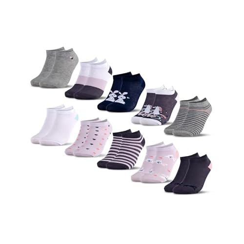 Occulto KINDER SNEAKER SOCKEN für JUNGEN und MÄDCHEN (8 PAAR, Modell: MOTIVO), SNEAKERSOCKEN für KINDER mit FUSSBALL, PFERDEN und DINOSAURIER MOTIVEN, KINDERSOCKEN aus BAUMWOLLE 27-30 Einhorn