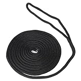 MeevrgR Kajak-Dock-Seil, 4,8 m, für Yachten, aufblasbare Boote, Kotflügel, 9,5 mm Nylon-Festmacherleine mit Öse zum temporären Binden und Anlegen