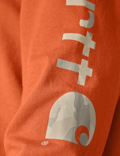 Image of Carhartt Men's Dearborn Loose Long-Sleeve Logo T-Shirt Closeout
