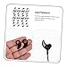 Veemoon 40pcs Silicone Ear Hook Replacement for Cordless Earbuds - Design Comfortable Fit Flexible Earphone Clips for Sports Daily Use