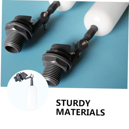 Válvula de flotador de plástico resistente para control automático de agua, pack de 2 7