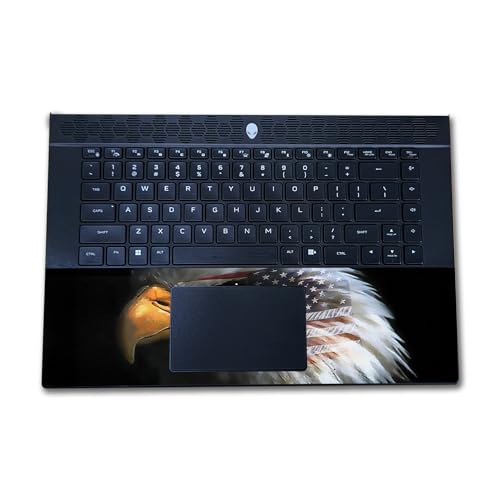 Image of Laptop Skin Compatible with Alienware M16 R2 (2024) - Eagle Eye - Premium 3M Vinyl Protective Wrap Decal Cover - Easy to Apply | Crafted in The USA by MightySkins