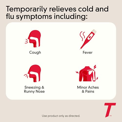 Image of Children's Tylenol Cold & Flu, Acetaminophen, Grape, 4 fl. oz | Multi-Symptom Relief, Fever & Pain Reliever, Cough Suppressant, Antihistamine, Decongestant