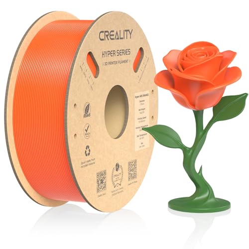 Image of Creality Hyper ABS Filament, Official 3D Printer Filament ABS 1.75mm for High-Speed Printing Convenient Open Printing Material, 1kg(2.2lbs) Spool Fit Most 3D Printer (Orange)