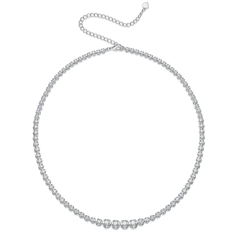 Bijoux en moissanite naturelle : pendentif luxe en argent s925 scintillant