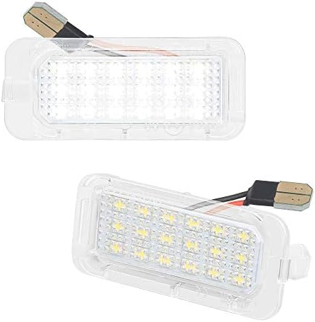 LED License Plate Light Lamp Assembly Compatible with Explorer Escape Fusion Fiesta Edge Expedition Lincoln MKC 6000K White, Pack of 2