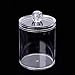 AXX Qtip Dispenser Apothecary Jars Bathroom - Qtip Holder Storage Canister Clear Plastic Jar for Cotton Ball,Cotton Swab,Q-Tips