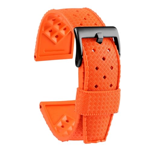 [VEł] Oris Seiko Citizen EHb`oh 20mm 22mm Ή gsJo[Xgbv VR gsbNXgbv X}[gEHb`Xgbv h(Orange-black,22mm)