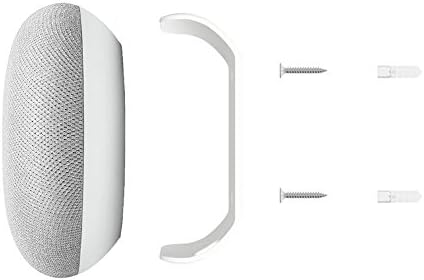 Fstop Labs Wall Ceiling Cabinet Mount Holder Stand Clip for Home Mini Round Speaker Accessories (White)