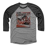 500 LEVEL Sean Couturier Tee Shirt (Baseball Tee, X-Large, Black/Heather Gray) - Sean Couturier Comic