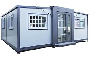 Portable 20X20ft Expandable Prefab Tiny House Enhanced with Restroom