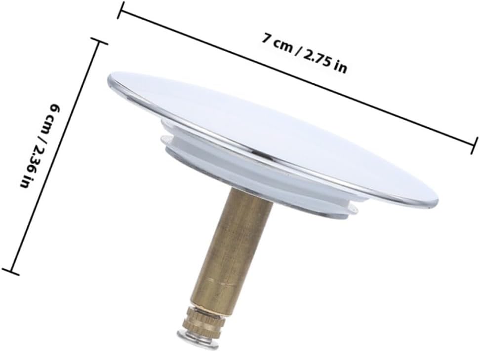 2pcs Rotatable Bathtub Plug Replacement with Piston Cover Debris Filter Drain Stopper for Bathtubs and Kitchen Sinks Easy Installation Compatible with Multiple