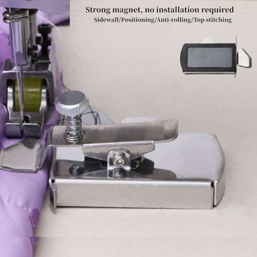 Guia de costura magnética para máquina de costura, guia de costura magnético universal com clipe, gu