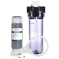 iFilters Whole House Sediment, Rust & CTO Filter Clear Housing w/ AP117 Comparable Filter Cartridge Included, 3/4" Ports