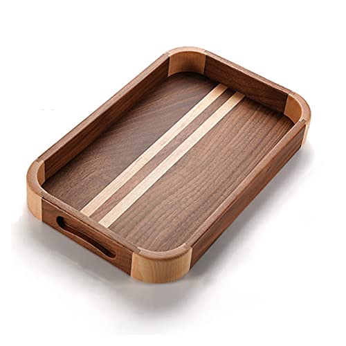 Plateau de serrage incrusté en bois pour organisation maison - 2