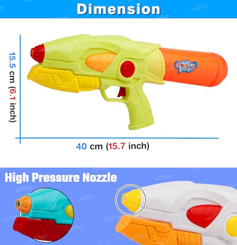 Image of Zest 4 Toyz Holi Water Gun for Kids High Pressure Water Pichkari with 1 Herbal Gulal and 100 Water Balloons for Boys and Girls