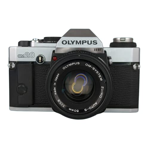 Olympus OM20 Appareil photo reflex vintage 35 mm avec objectif f/1.8 50 mm