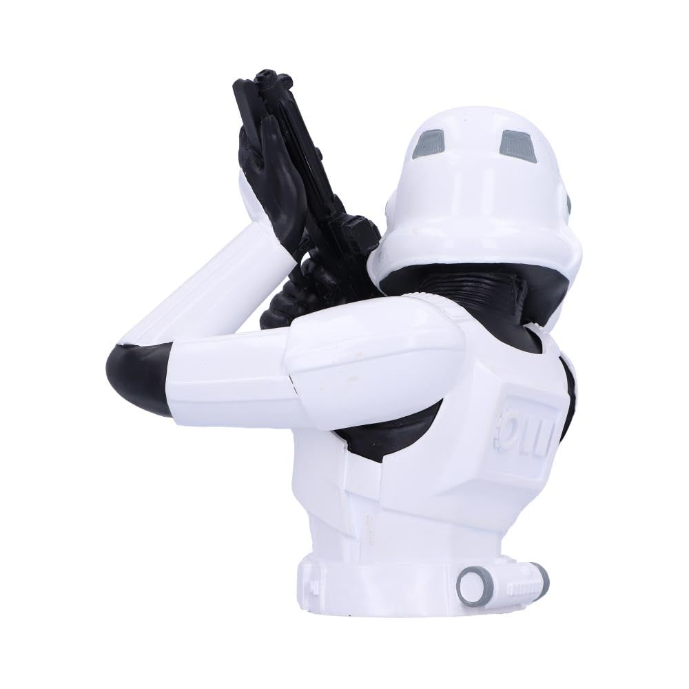 NEMESIS NOW Busto con Licenza Ufficiale Stormtrooper (Piccolo) Bianco, 14,2 cm, 14.2cm