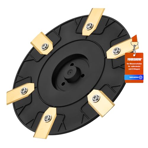 【Schneiden Sie Effizienter】 Messerteller + 6 Klingen Kompatibel mit Gardena Sileno City 400 600 / McCulloch ROB S400 S500 S600 S800,Mähroboter Messerscheibe Rasenroboter Drehscheibe
