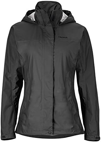 Marmot Women's PreCip Lightweight Waterproof Rain Jacket, Jet Black, X-Small