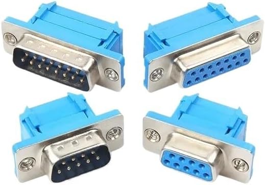 5PCS DB9 DB15 DB25 DB37 DIDC9/DIDC15/DIDC25/DIDC37 male female plug serial port connector idc crimp type D-SUB rs232 adapter(DB37 Female)