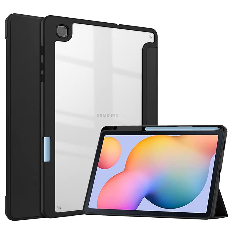ProElite Smart Hybrid Case Cover for Samsung Galaxy Tab S6 Lite 10.4 Inch 2024 SM-P610/P615 with S Pen Holder, Black [Transparent Back] (B0B8NX3TSS) Amazon Price History, Amazon Price Tracker