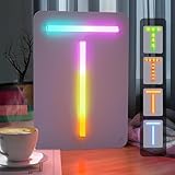 1 Adapter (Must Buy) for Max 6 Letters, Marquee Light up Letters Colorful, Custom Neon Sign Room Decor, LED Marquee Letters for Girl Gifts Teen Trendy Stuff, Birthday/Wedding/Party Decorations (T)