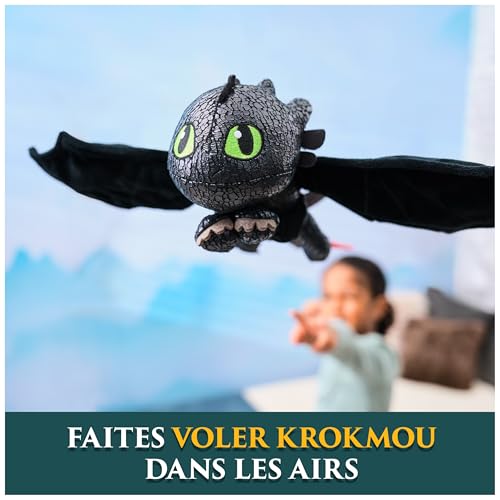 SPIN MASTER PELUCHE DELUXE KROKMOU 30 CM Dragons Movie - vue 7