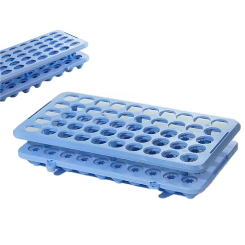 Estresen 50 Holes Plastic Test Tube Racks with Silicone pad, 18mm Diameter, Resistant to Acid and Alkaline.