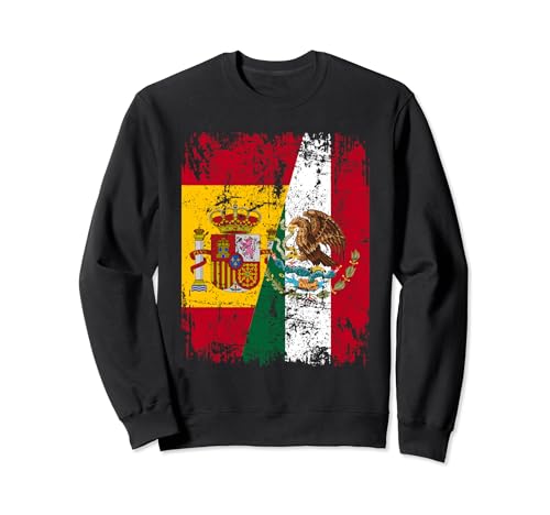 MÉXICO ESPAÑA BANDERA de la AMISTAD | MÉXICO Sudadera