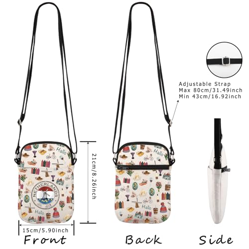 WCGXKO Netherlands Travel Souvenir Gift Dutch Bachelorette Party Gift Netherlands Travel Crossbody Bag2