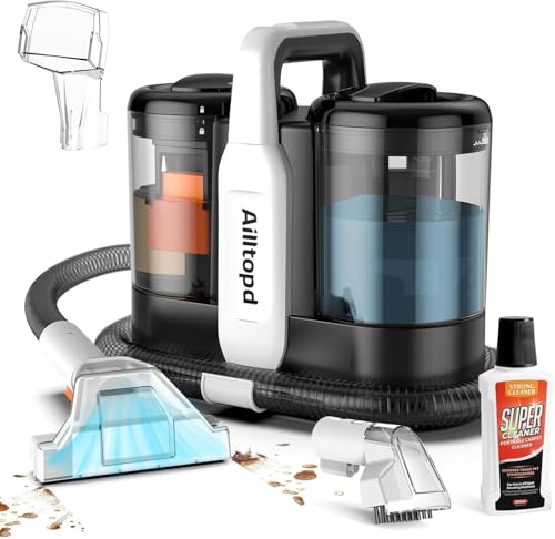 Portable Carpet & Upholstery Spot Cleaner, 15Kpa Powerful Suction &