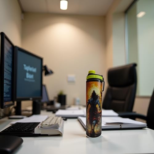 Image of Shiva Stainless Steel leakproof, bpa free, rustproof, 900ml Sipper Water Bottle, Multicolour| Single Wall | Easy Grip | Home, Office, Gym, School, Yoga, Trekking, Men, Women & Kids