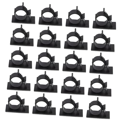 CIYODO Cable Clamp 50pcs Water Pipe Hoses Clamp Easy Install Pipe Clips Plastic Material Wall-mounted