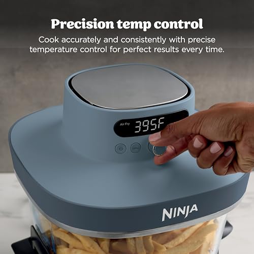 Image of Ninja Crispi Pro 6-in-1 Glass Air Fryer | 450F, Nontoxic, 6qt & 2.5qt Containers & Lids | Microwave, Freezer, Dishwasher Safe | Max Crisp, Air Fry, Bake, Roast, Recrisp, Dehydrate |Cyberspace AS101CY