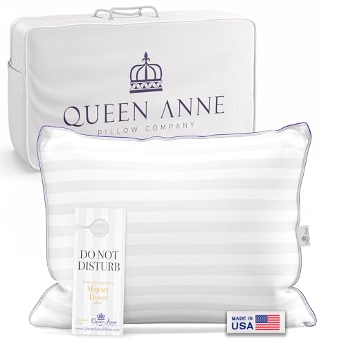 Queen Anne Luxury Hotel Down Alternative Pillow - Majesty Down - Synthetic Allergy Free...*