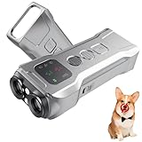 New Barking Dog Deterrent with Hd Display,bark Guard for Dogs,Barks no More,Ultrasonic,Without Hurting Your Pet - Dark Grey