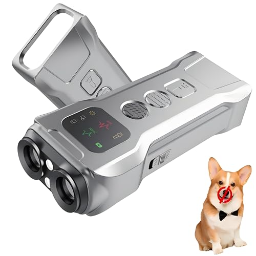 New Barking Dog Deterrent with Hd Display,bark Guard for Dogs,Barks no More,Ultrasonic,Without Hurting Your Pet - Dark Grey