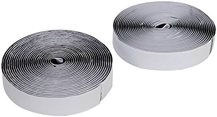 Fixman 534608 Hook and Loop Tape Black Self-Adhesive 2pce 50 mm x 5m