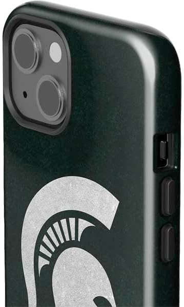 Skinit Impact Phone Case Compatible with iPhone 15 - Officially Licensed Michigan State University Spartans Logo Design