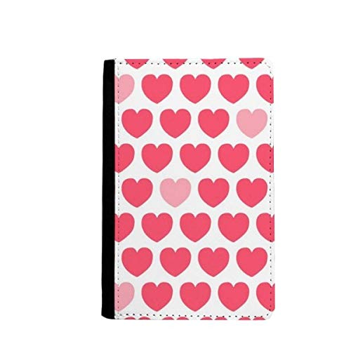 Portefeuille de voyage anti-perte papiers Saint-Valentin zippé cœurs rouges