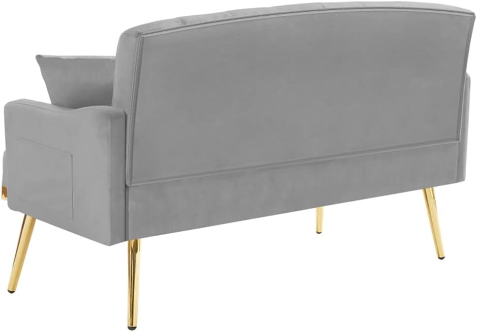 2 Seater Sofa，Golden Leg，Velvet Sofa，Interior Furniture, Living Room and Bedroom