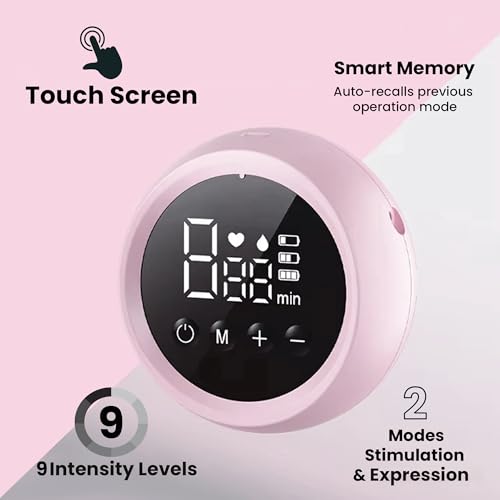 Image of Tinyberg Double Electric Breast Pump, 9 Intensity Levels Dual Mode Stimulation & Expression, Silicone Cushion Rechargeable 1200mAh Battery Portable & Lightweight BPA-Free, Complete Kit Included